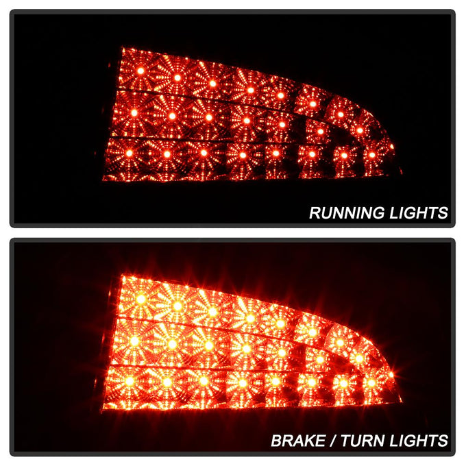 Black LED Tail Lights <br>06-08 Dodge Charger