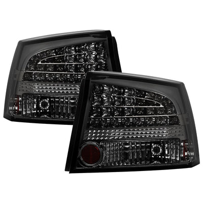 Smoke LED Tail Lights <br>06-08 Dodge Charger
