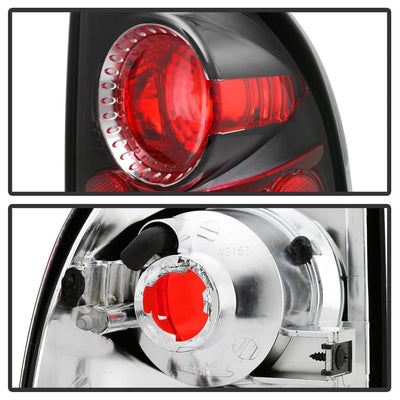 Black Euro Style Tail Lights <br>97-04 Dodge Dakota