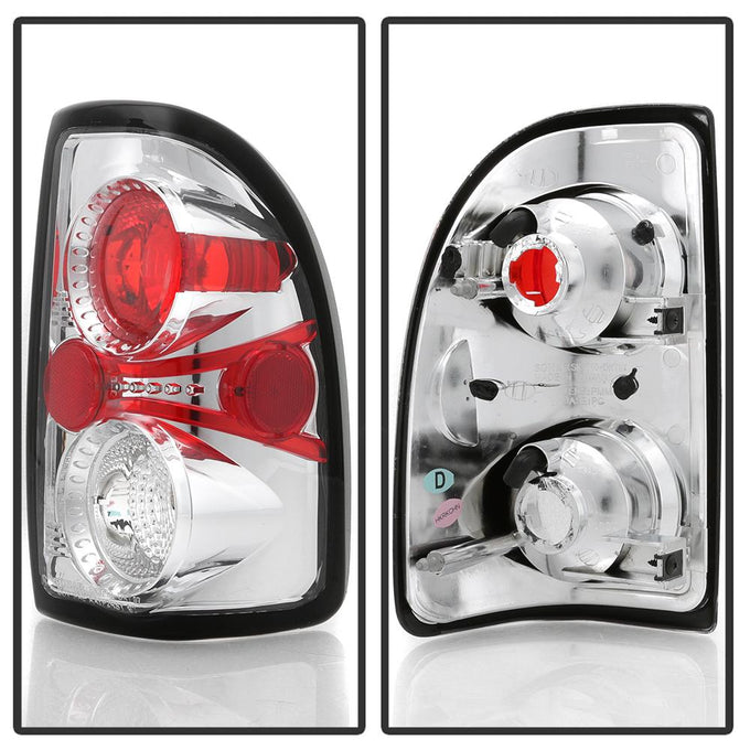 Chrome Euro Style Tail Lights <br>97-04 Dodge Dakota