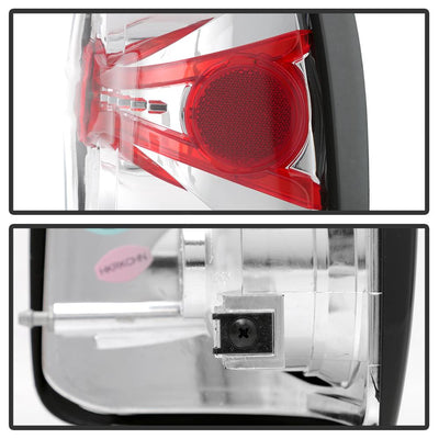 Chrome Euro Style Tail Lights <br>97-04 Dodge Dakota