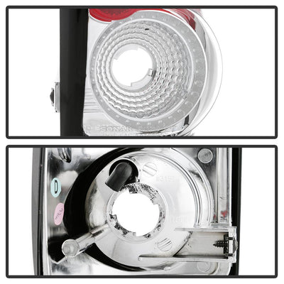 Chrome Euro Style Tail Lights <br>97-04 Dodge Dakota