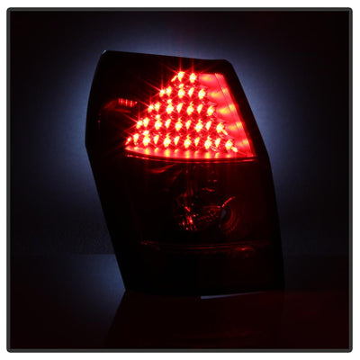 Black LED Tail Lights <br>05-08 Dodge Magnum