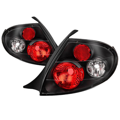 Black Euro Style Tail Lights <br>00-02 Dodge Neon
