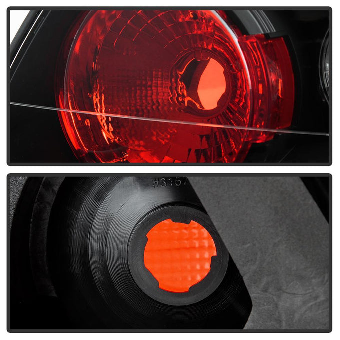 Black Euro Style Tail Lights <br>00-02 Dodge Neon