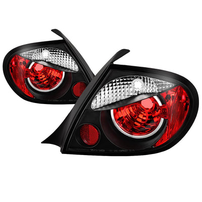 Black Euro Style Tail Lights <br>03-05 Dodge Neon