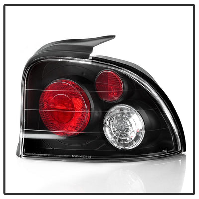 Black Euro Style Tail Lights <br>95-99 Dodge Neon