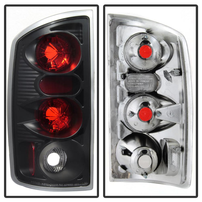 Black Euro Style Tail Lights <br>02-06 Dodge Ram 1500 03-06 Dodge Ram 3500 Ram 2500