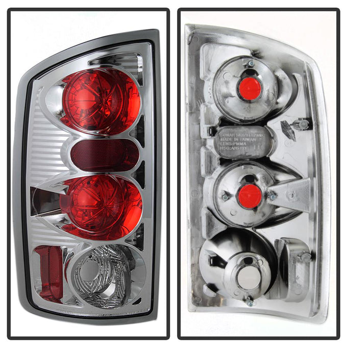 Chrome Euro Style Tail Lights <br>02-06 Dodge Ram 1500 03-06 Dodge Ram 3500 Ram 2500