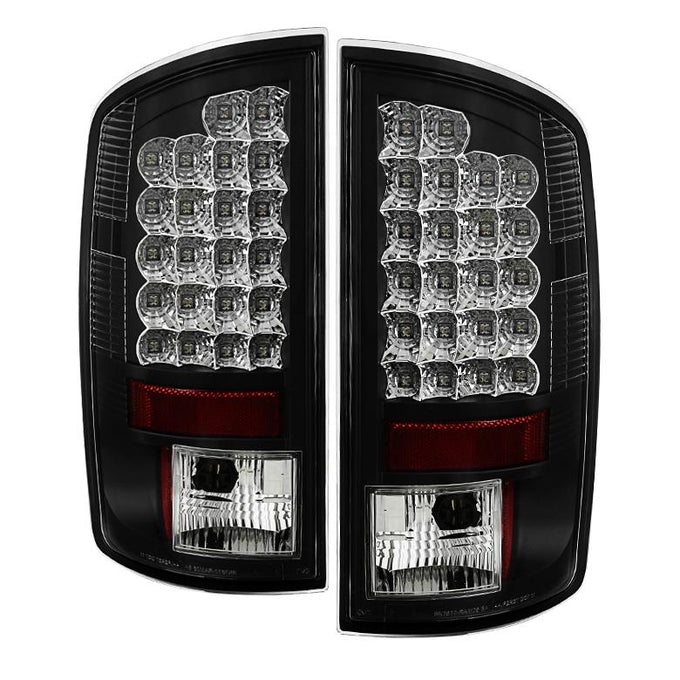 Black LED Tail Lights <br>02-06 Dodge Ram 1500 03-06 Dodge Ram 3500 Ram 2500