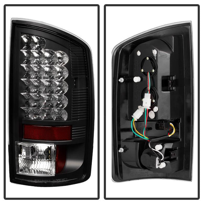Black LED Tail Lights <br>02-06 Dodge Ram 1500 03-06 Dodge Ram 3500 Ram 2500