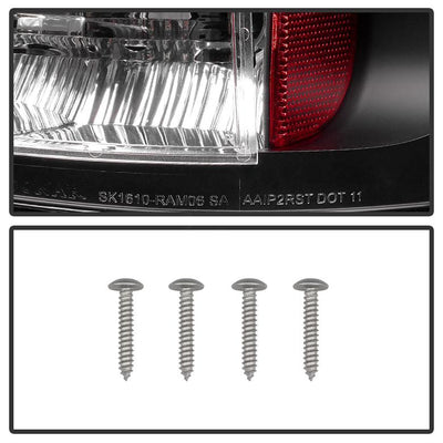 Black LED Tail Lights <br>02-06 Dodge Ram 1500 03-06 Dodge Ram 3500 Ram 2500