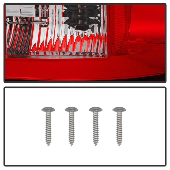 Red Clear LED Tail Lights <br>02-06 Dodge Ram 1500 03-06 Dodge Ram 3500 Ram 2500