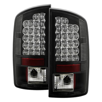 Black LED Tail Lights <br>07-08 Dodge Ram 1500 07-09 Dodge Ram 2500 Ram 3500