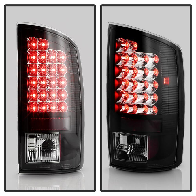 Black LED Tail Lights <br>07-08 Dodge Ram 1500 07-09 Dodge Ram 2500 Ram 3500