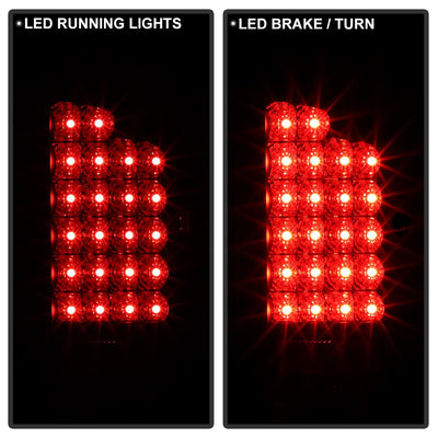Black LED Tail Lights <br>07-08 Dodge Ram 1500 07-09 Dodge Ram 2500 Ram 3500