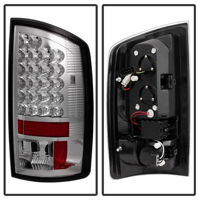 Chrome LED Tail Lights <br>07-08 Dodge Ram 1500 07-09 Dodge Ram 2500 Ram 3500