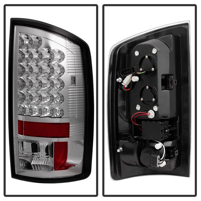 Chrome LED Tail Lights <br>07-08 Dodge Ram 1500 07-09 Dodge Ram 2500 Ram 3500