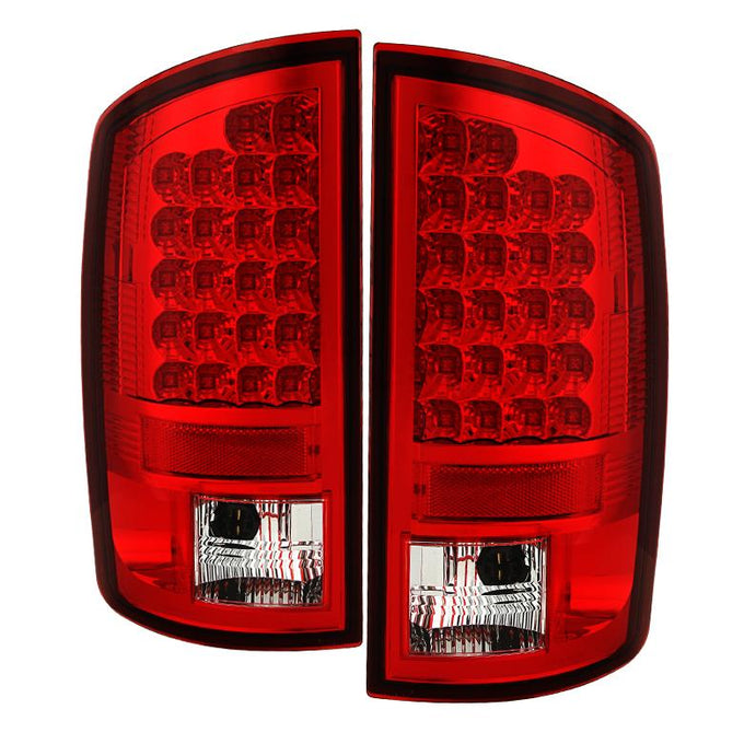 Red Clear LED Tail Lights <br>07-08 Dodge Ram 1500 07-09 Dodge Ram 2500 Ram 3500