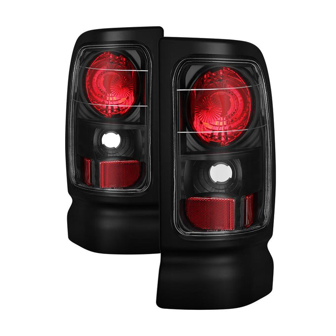 Black Euro Style Tail Lights <br>94-01 Dodge Ram 1500 94-02 Dodge Ram 2500 Ram 3500