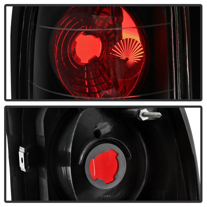 Black Euro Style Tail Lights <br>94-01 Dodge Ram 1500 94-02 Dodge Ram 2500 Ram 3500