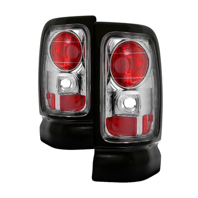 Chrome Euro Style Tail Lights <br>94-01 Dodge Ram 1500 94-02 Dodge Ram 2500 Ram 3500