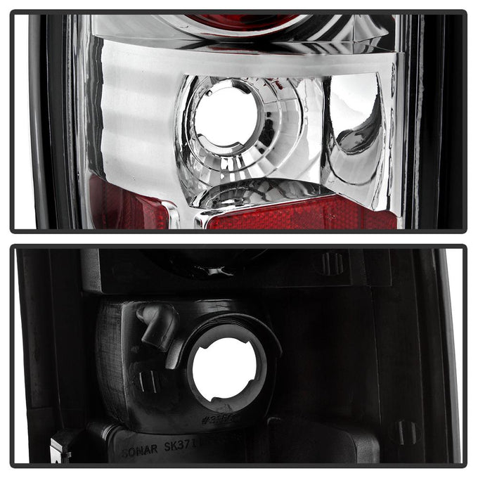 Chrome Euro Style Tail Lights <br>94-01 Dodge Ram 1500 94-02 Dodge Ram 2500 Ram 3500