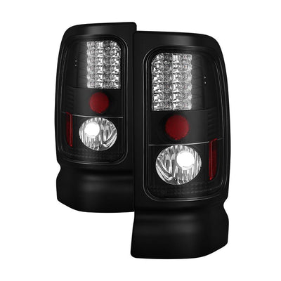 Black LED Tail Lights <br>94-01 Dodge Ram 1500 94-02 Dodge Ram 2500 Ram 3500