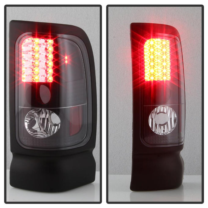 Black LED Tail Lights <br>94-01 Dodge Ram 1500 94-02 Dodge Ram 2500 Ram 3500