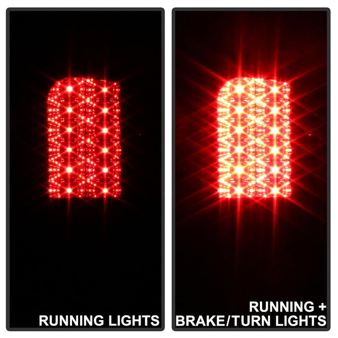 Black LED Tail Lights <br>94-01 Dodge Ram 1500 94-02 Dodge Ram 2500 Ram 3500