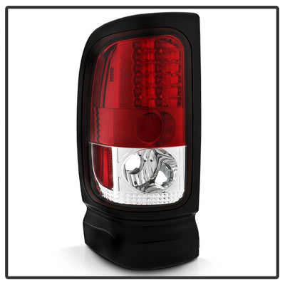 Red Clear LED Tail Lights <br>94-01 Dodge Ram 1500 94-02 Dodge Ram 2500 Ram 3500