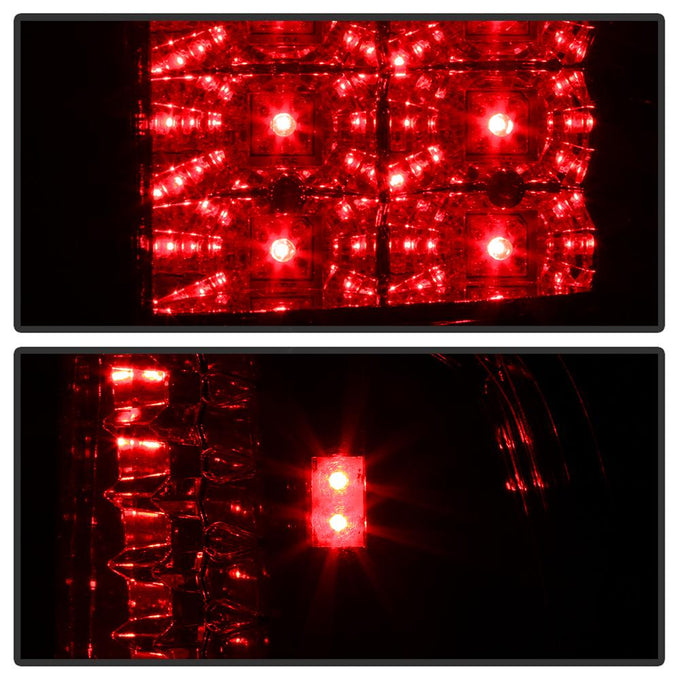 Red Clear LED Tail Lights <br>94-01 Dodge Ram 1500 94-02 Dodge Ram 2500 Ram 3500