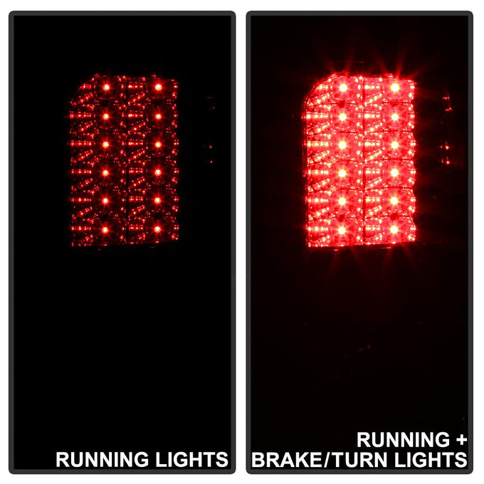 Red Clear LED Tail Lights <br>94-01 Dodge Ram 1500 94-02 Dodge Ram 2500 Ram 3500