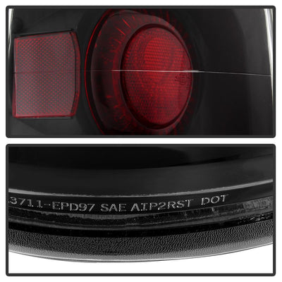 Black Euro Style Tail Lights <br>97-02 Ford Expedition