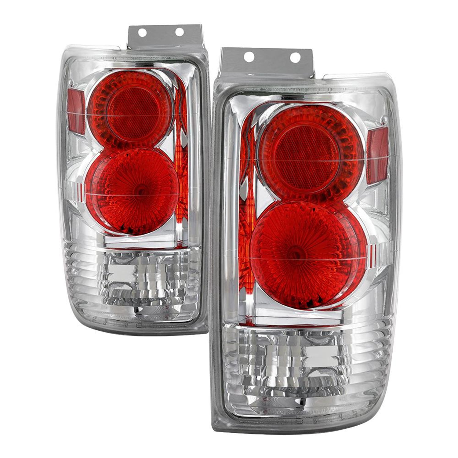 Chrome Euro Style Tail Lights <br>97-02 Ford Expedition