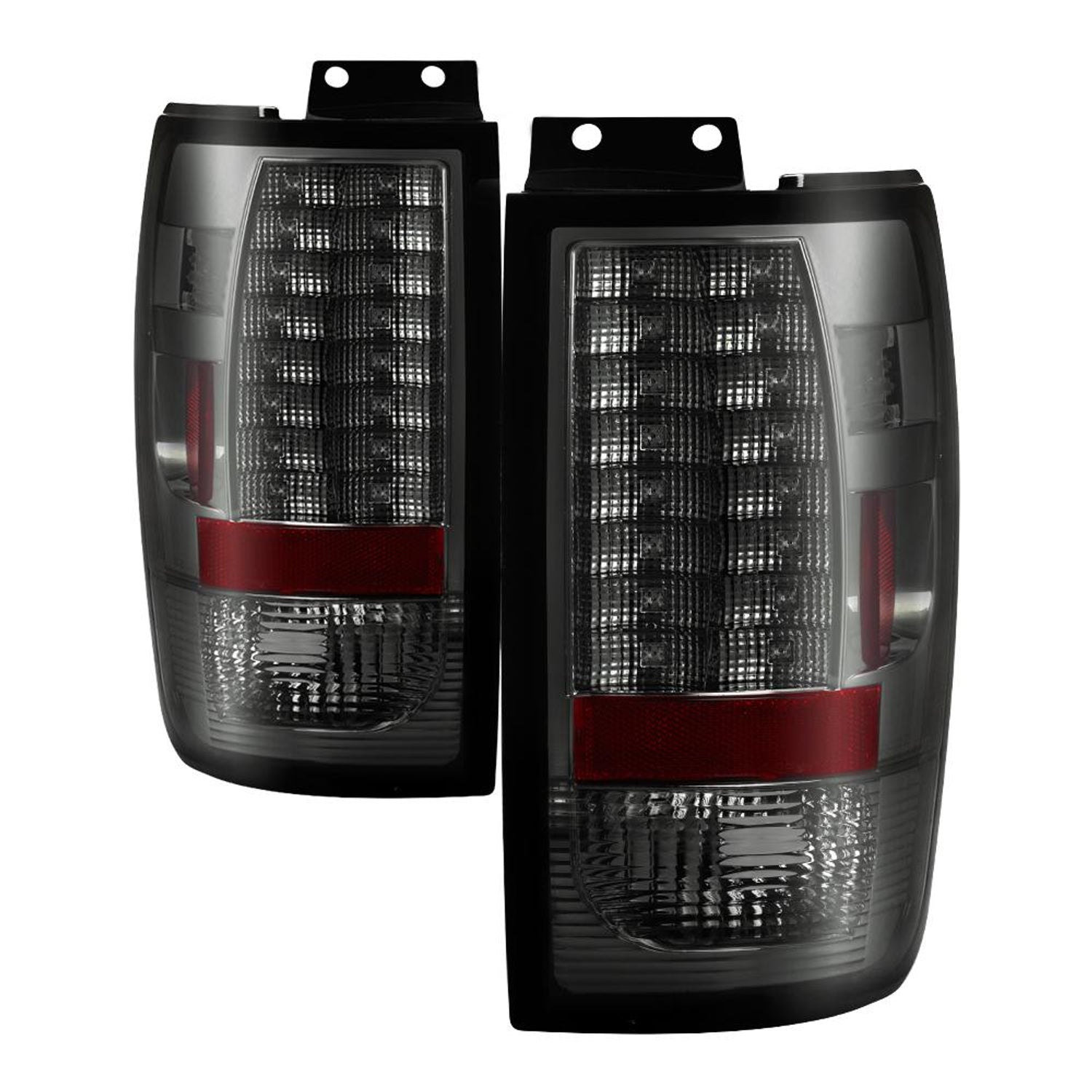 Version 2 Smoke LED Tail Lights <br>97-02 Ford Expedition