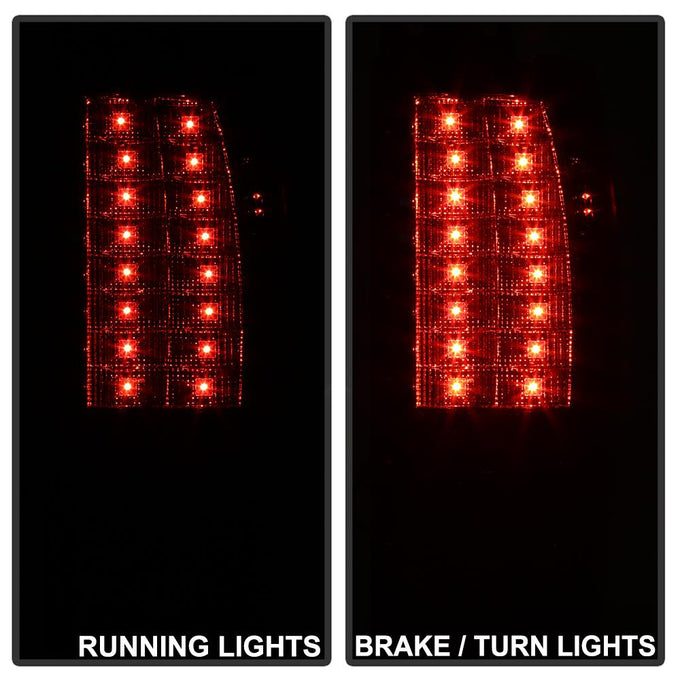 Version 2 Smoke LED Tail Lights <br>97-02 Ford Expedition