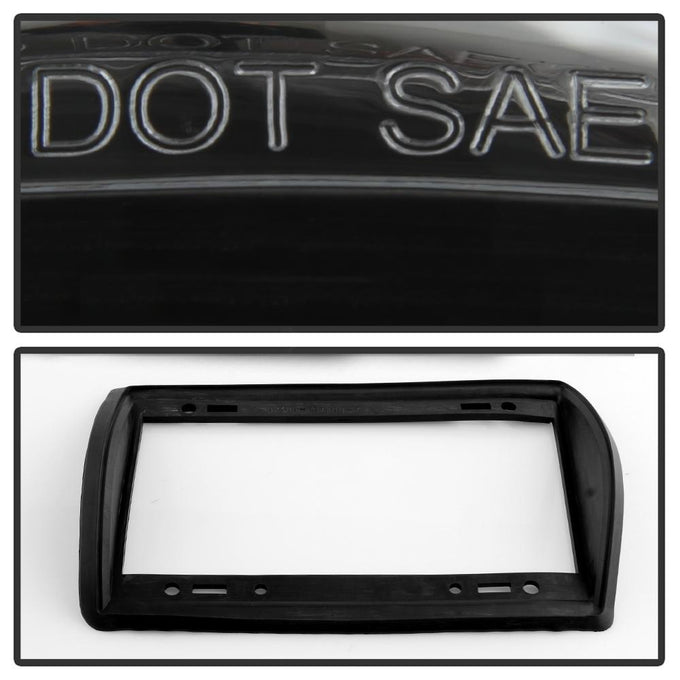 Black Euro Style Tail Lights <br>95-02 Ford E150 E250 E350 E450 E550
