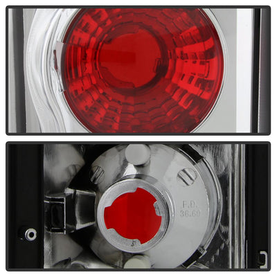 Chrome Euro Style Tail Lights <br>95-02 Ford E150 E250 E350 E450 E550
