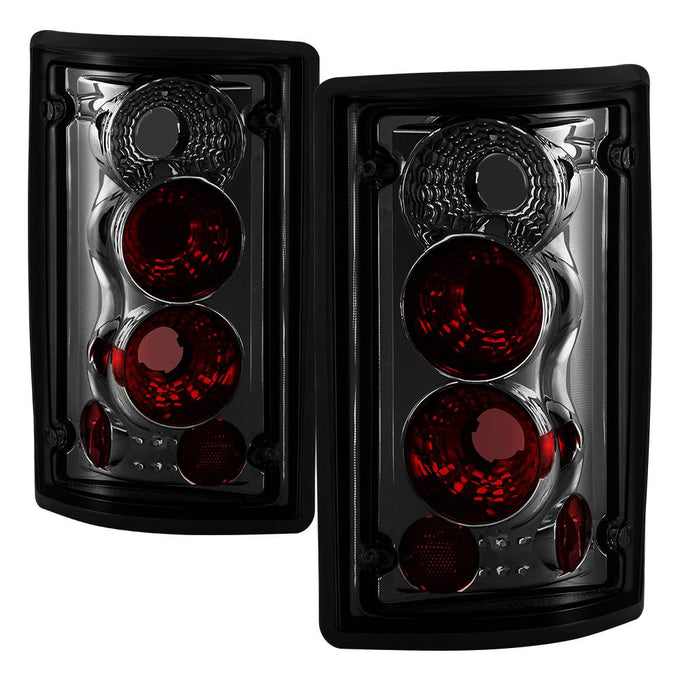 Smoke Euro Style Tail Lights <br>95-02 Ford E150 E250 E350 E450 E550
