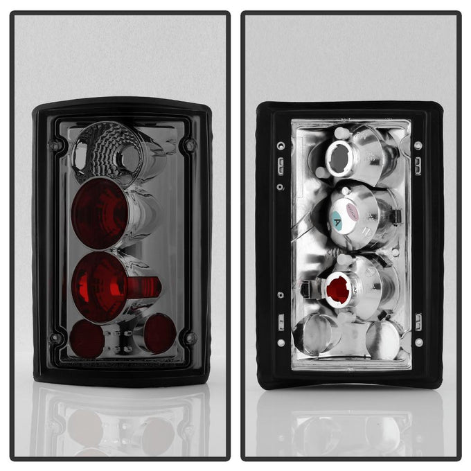 Smoke Euro Style Tail Lights <br>95-02 Ford E150 E250 E350 E450 E550