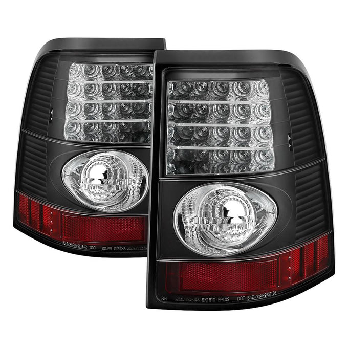 Black LED Tail Lights <br>02-05 Ford Explorer