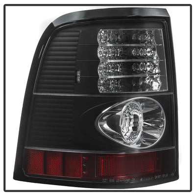 Black LED Tail Lights <br>02-05 Ford Explorer