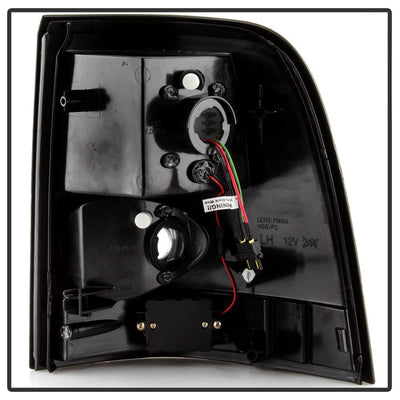 Black LED Tail Lights <br>02-05 Ford Explorer