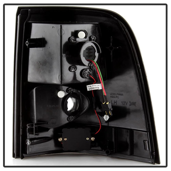 Black LED Tail Lights <br>02-05 Ford Explorer