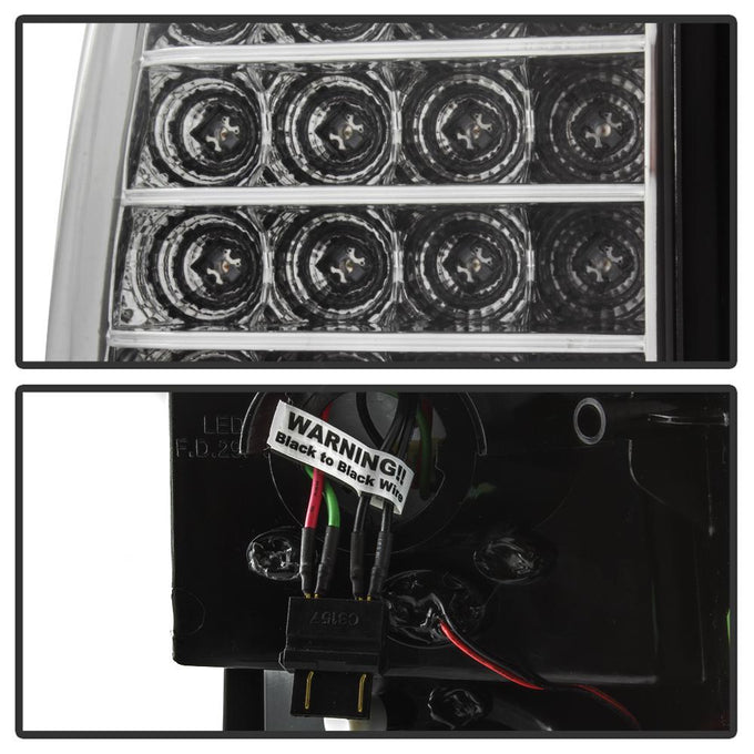 Black LED Tail Lights <br>02-05 Ford Explorer