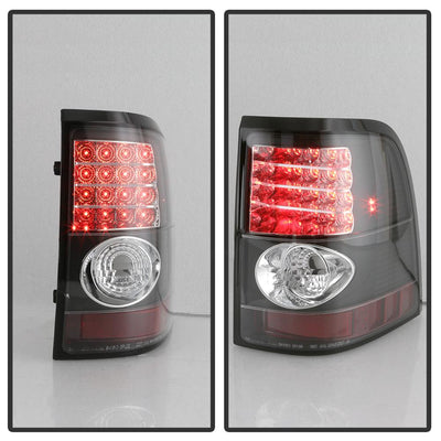 Black LED Tail Lights <br>02-05 Ford Explorer