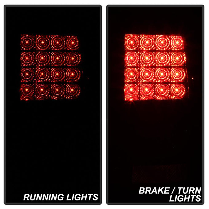 Black LED Tail Lights <br>02-05 Ford Explorer