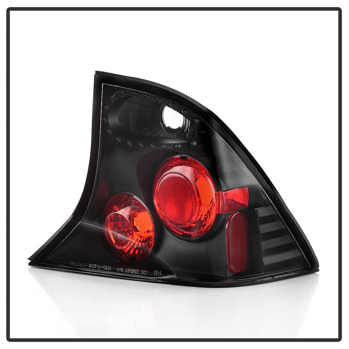 Black Euro Style Tail Lights <br>00-04 Ford Focus
