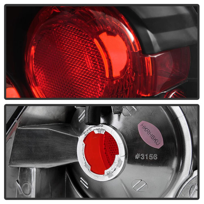 Black Euro Style Tail Lights <br>00-04 Ford Focus
